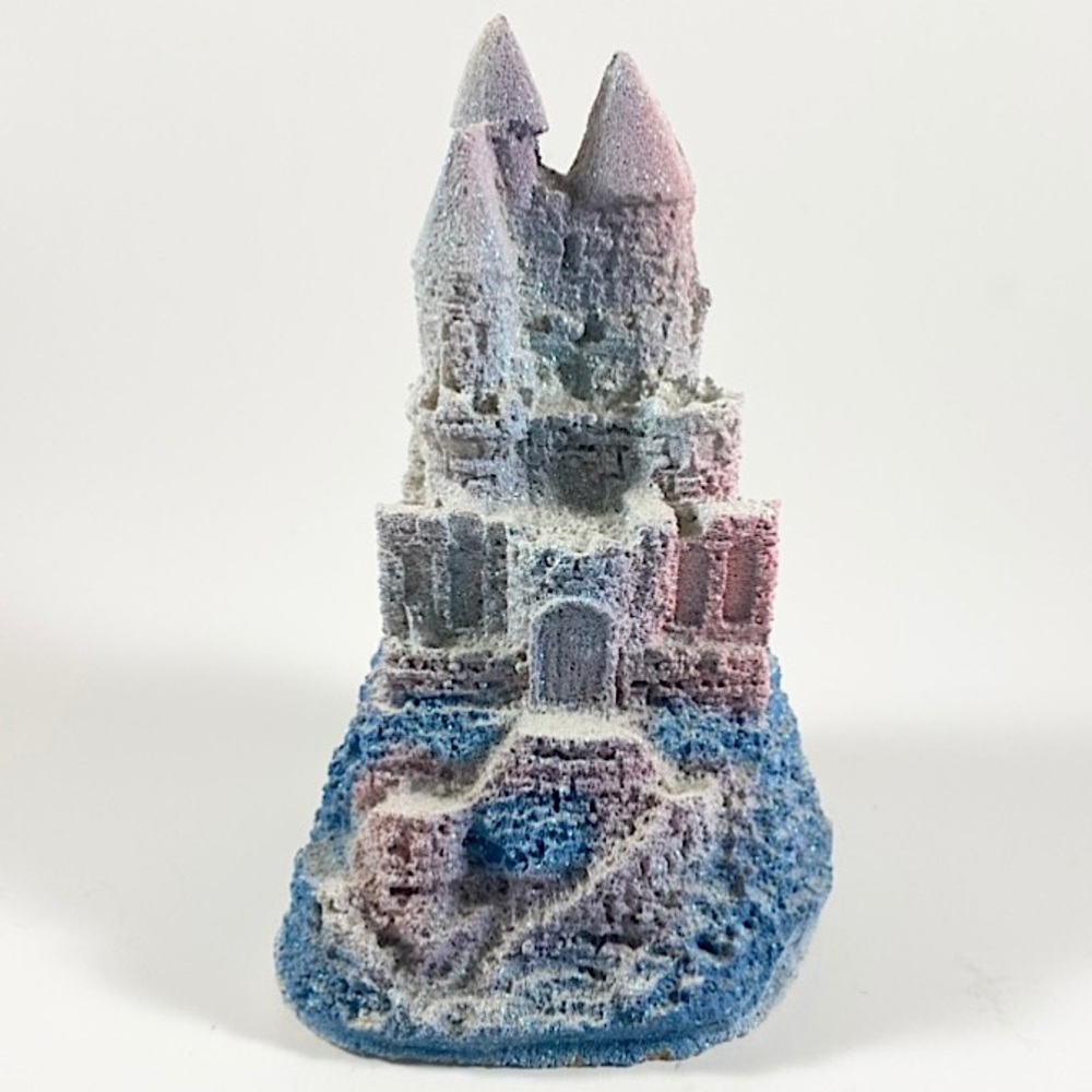 Whimsical castle sand sculpture